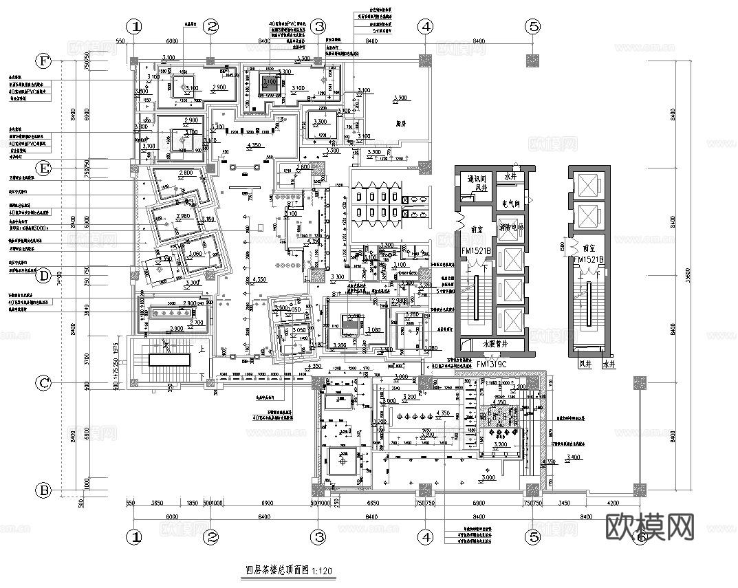 茶楼 茶馆  最新全套施工图合集cad施工图