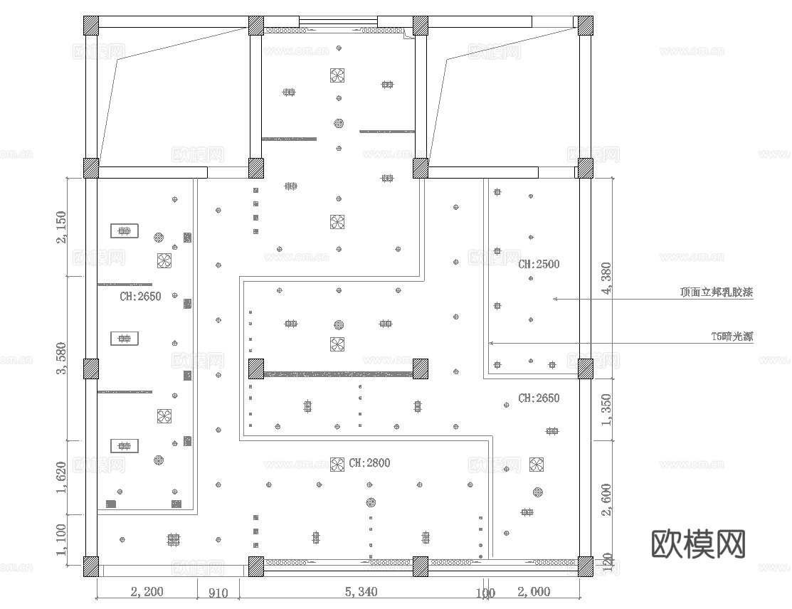 茶楼 茶馆  最新全套施工图合集cad施工图