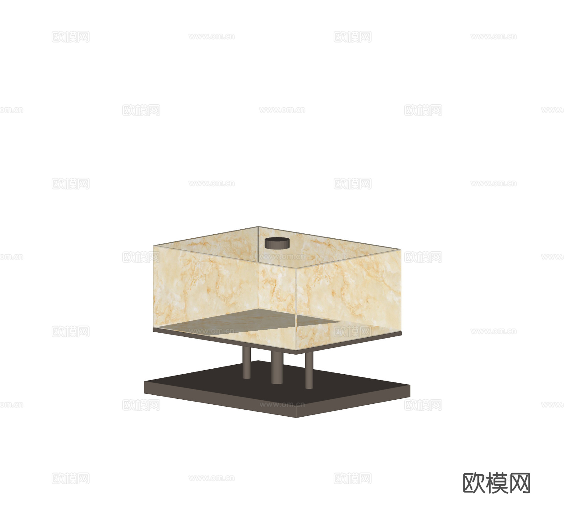 现代金属台灯 床头台灯 客厅台灯 艺术台灯 书房台灯su模型