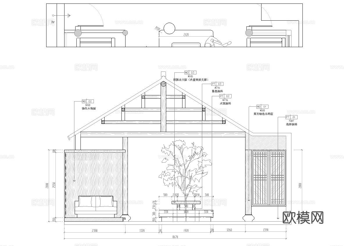 900平茶楼 茶馆  最新全套施工图合集cad施工图