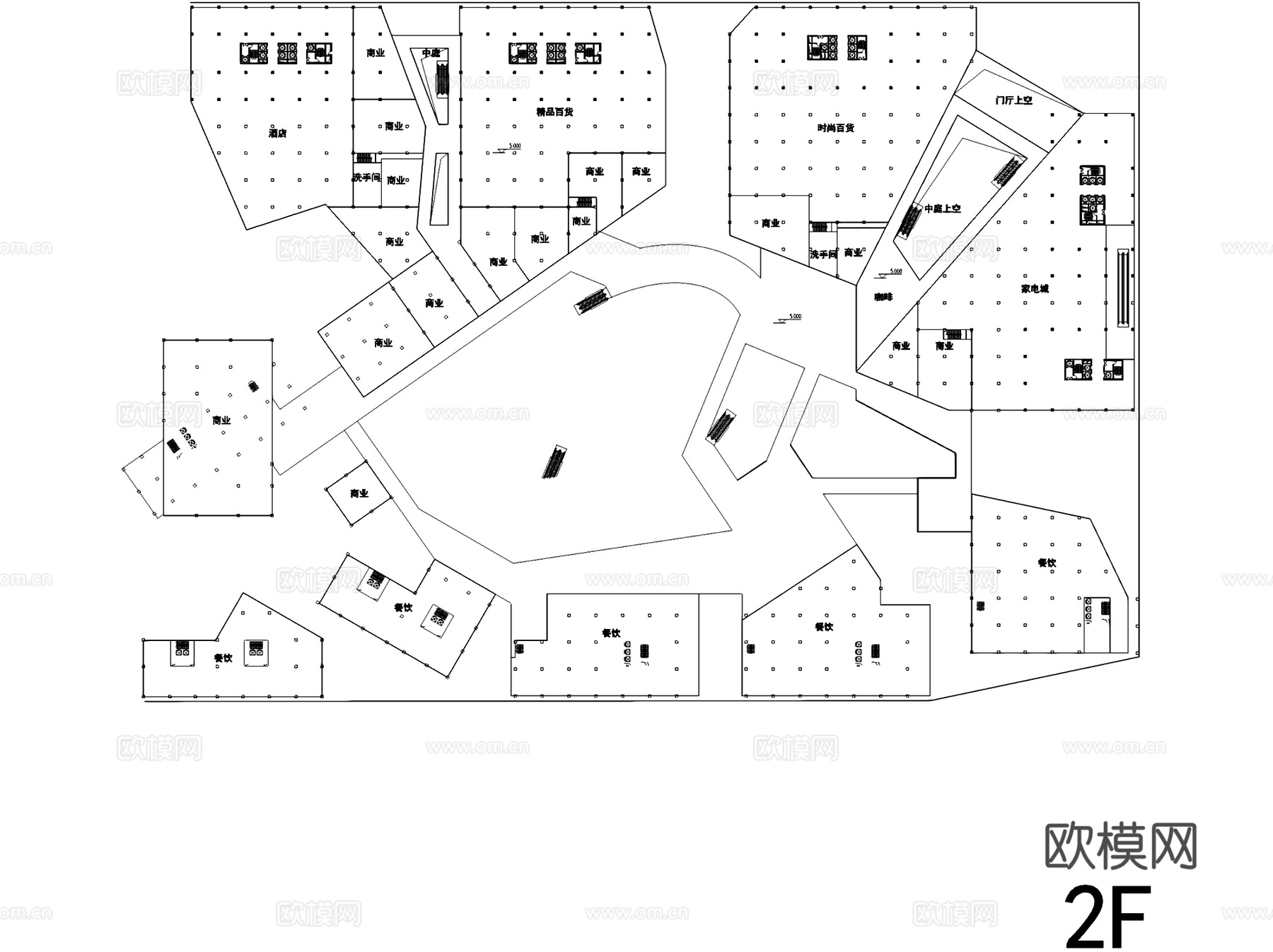 合肥中环商住办综合体规划建筑CAD施工图cad施工图