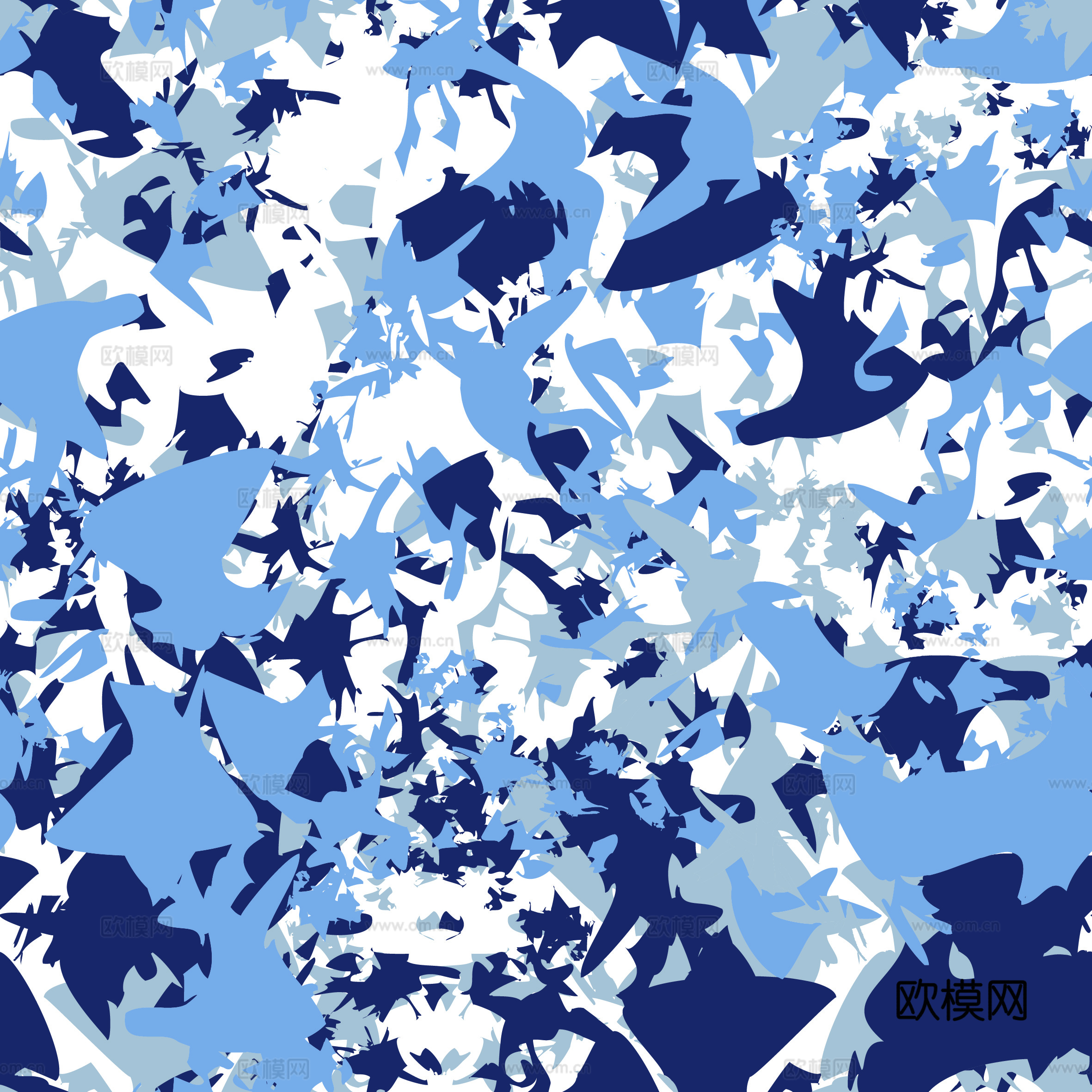 海陆空军绿迷彩服花纹图案243下载