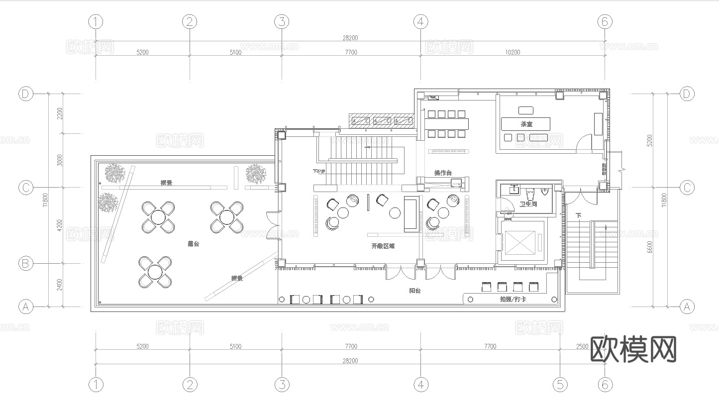 茶楼 茶馆  最新全套施工图合集cad施工图