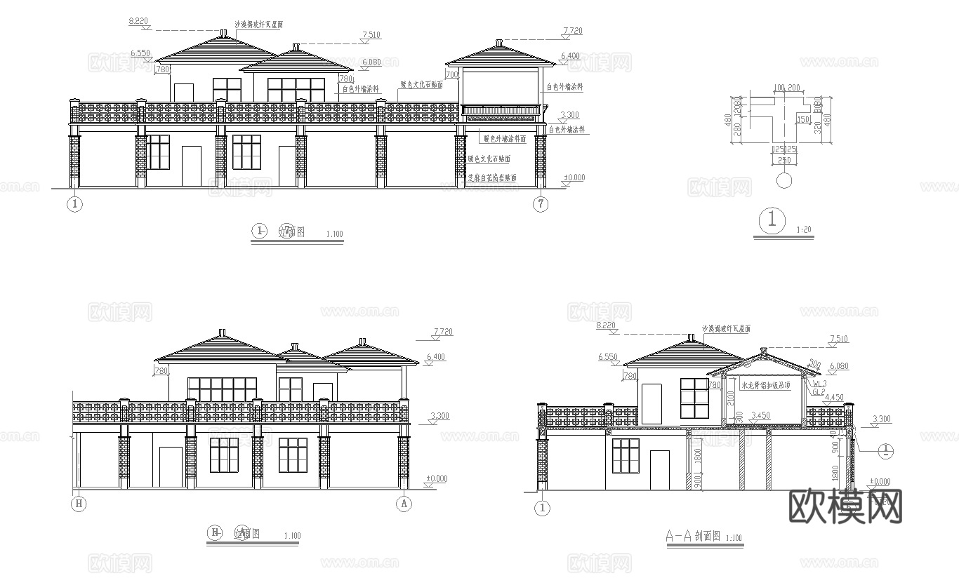 茶楼 茶馆  最新全套施工图合集cad施工图