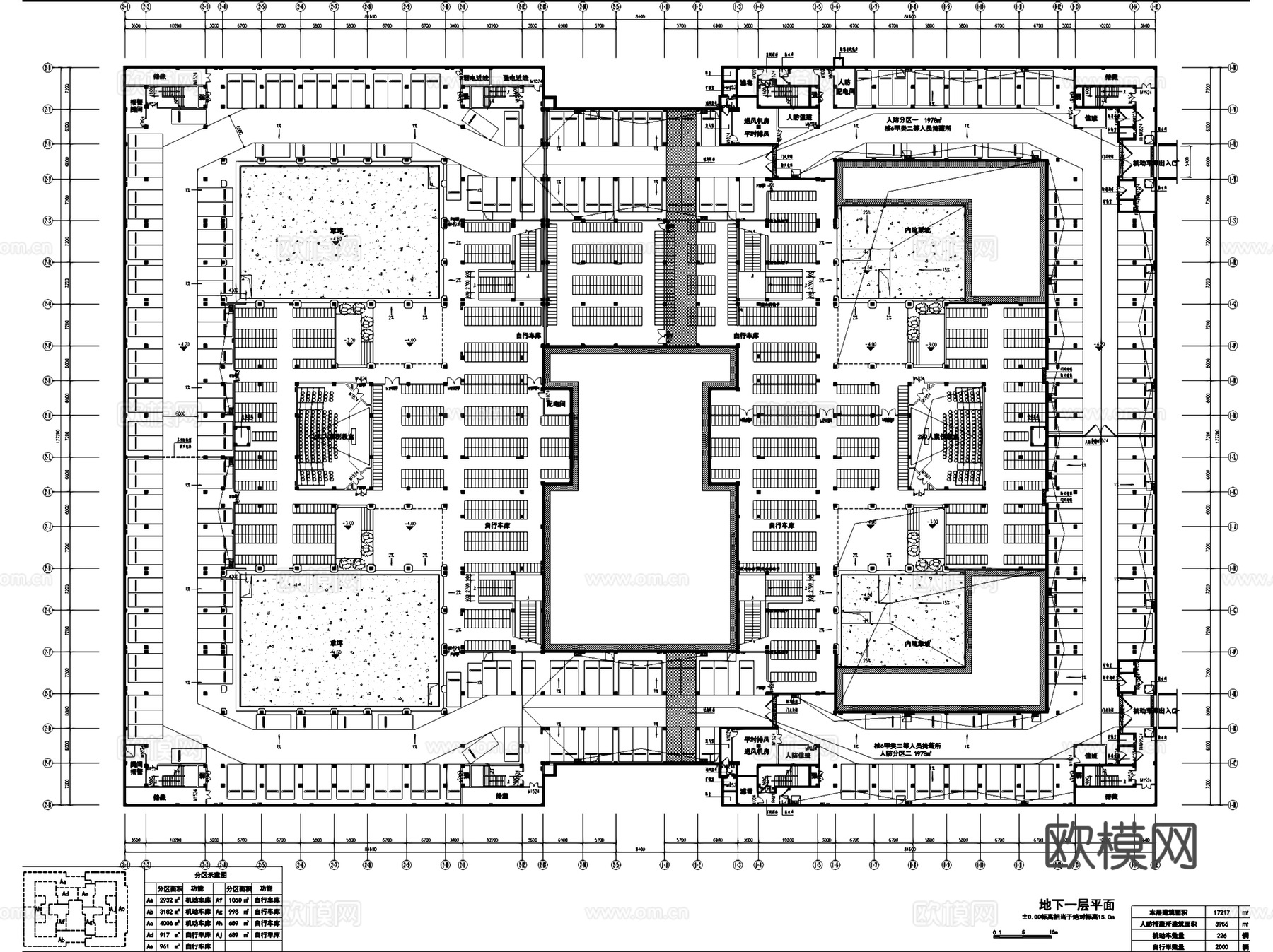 厦门大学翔安校区主楼群建筑CAD施工图cad施工图