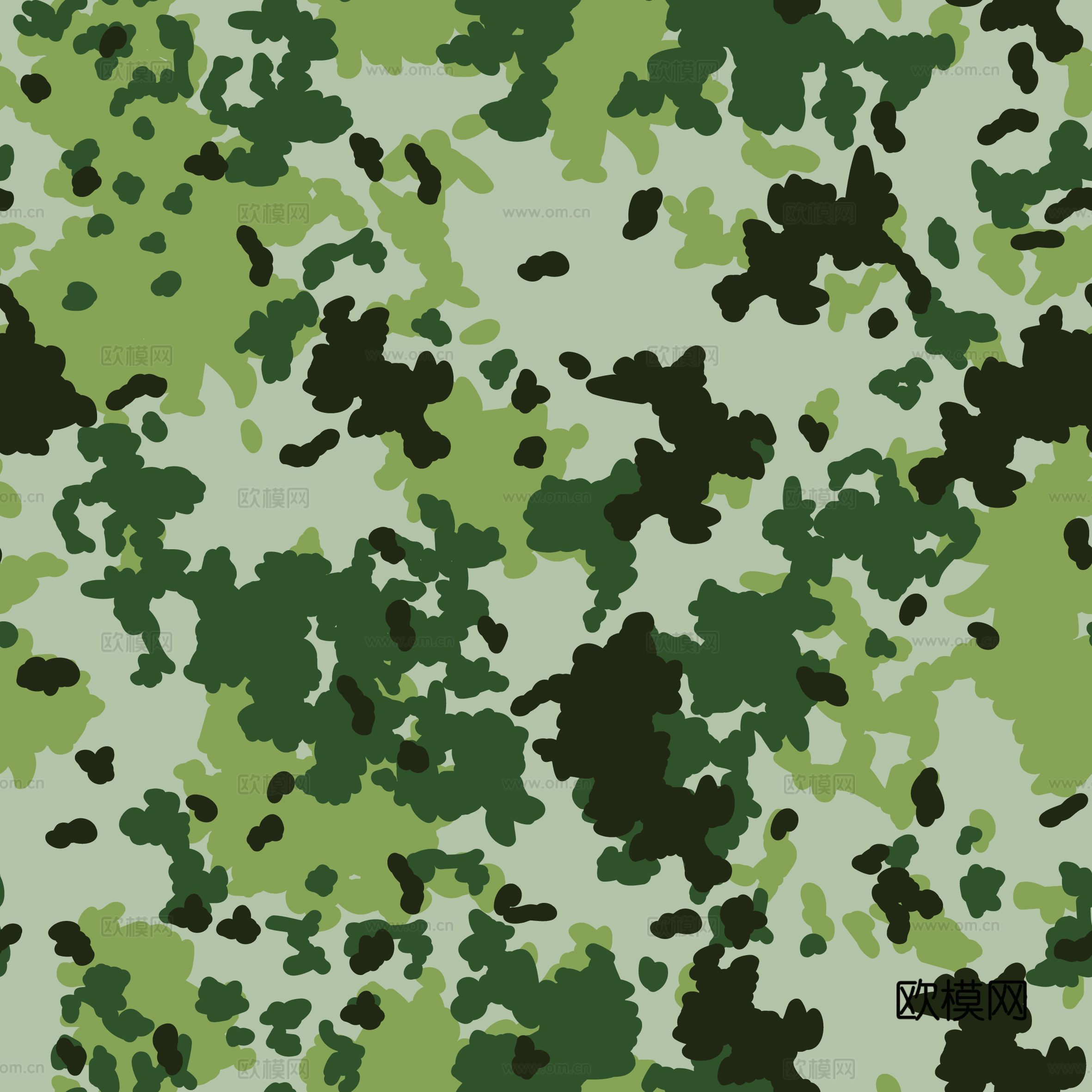 海陆空军绿迷彩服花纹图案90下载
