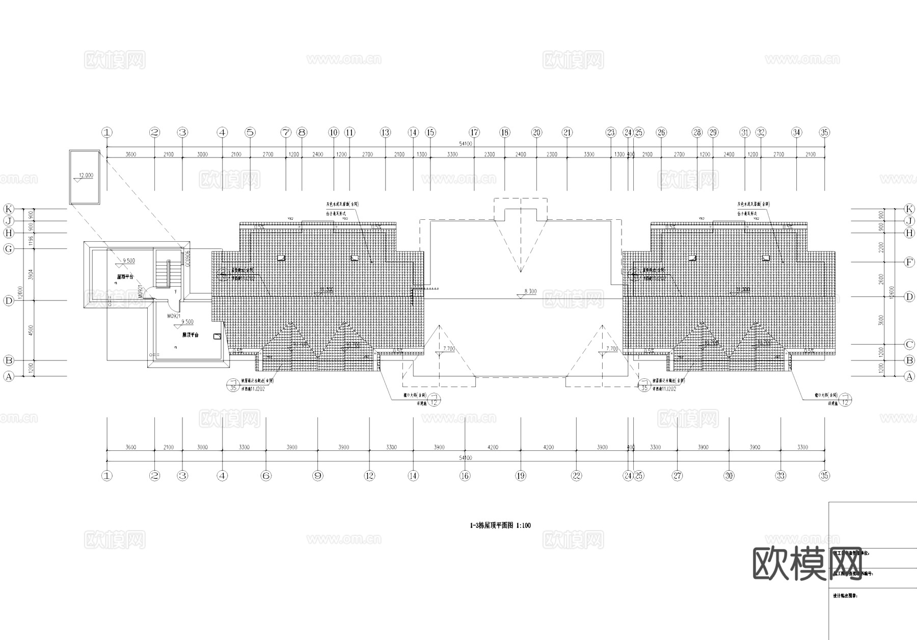 商业街度假民宿建筑CAD施工图cad施工图