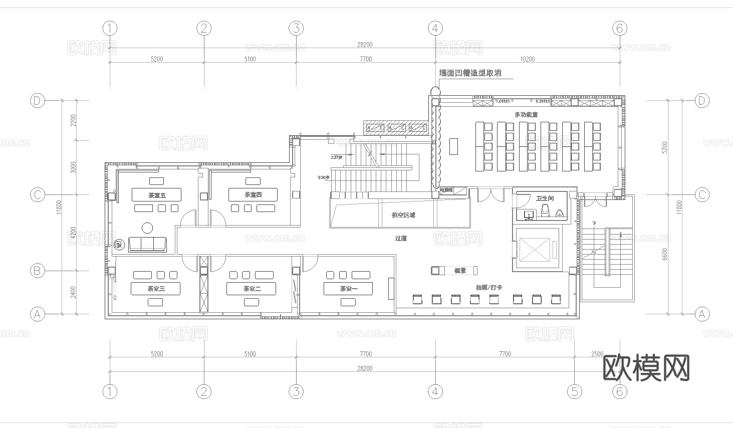 茶楼 茶馆  最新全套施工图合集cad施工图