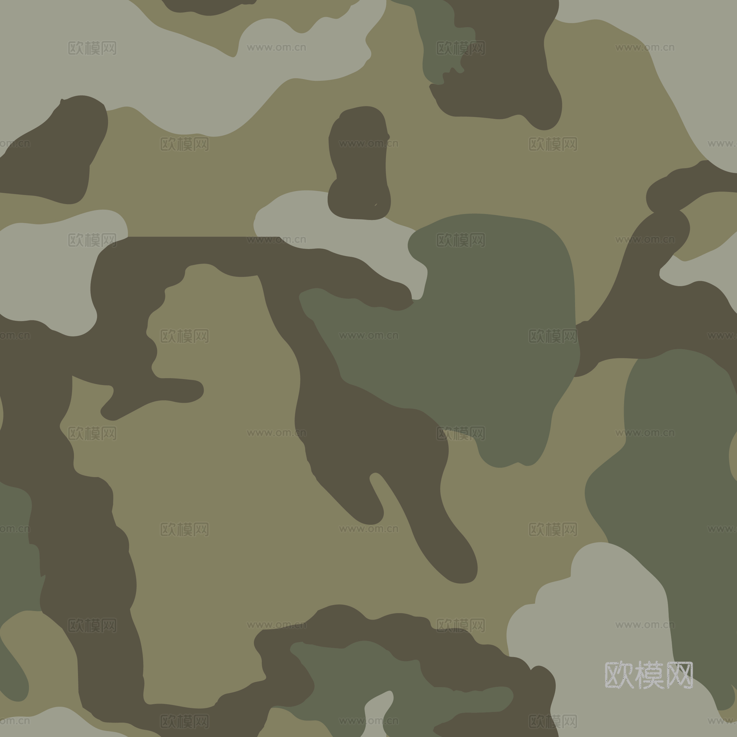 海陆空军绿迷彩服花纹图案53下载