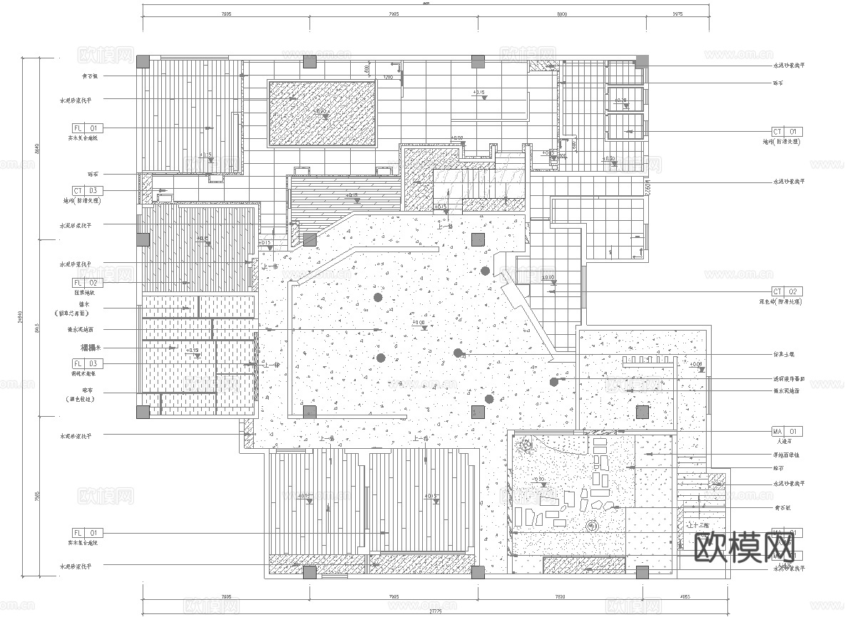 1100平茶楼 茶馆  最新全套施工图合集cad施工图