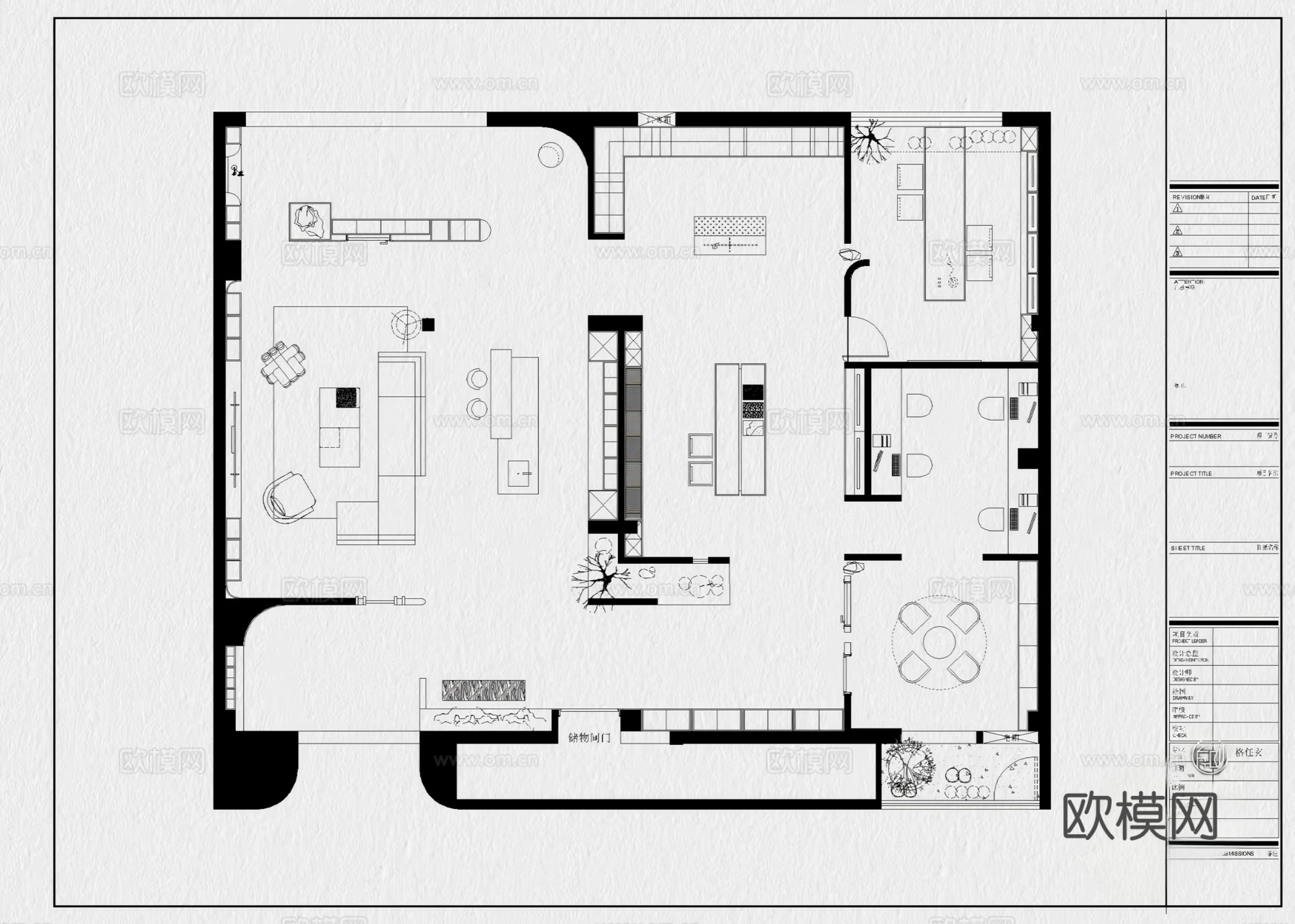 17套全屋定制展厅家具展厅CAD平面图cad施工图