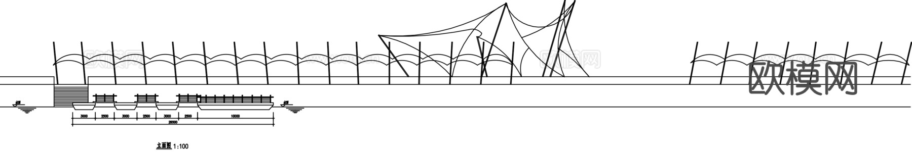 游艇码头cadcad施工图