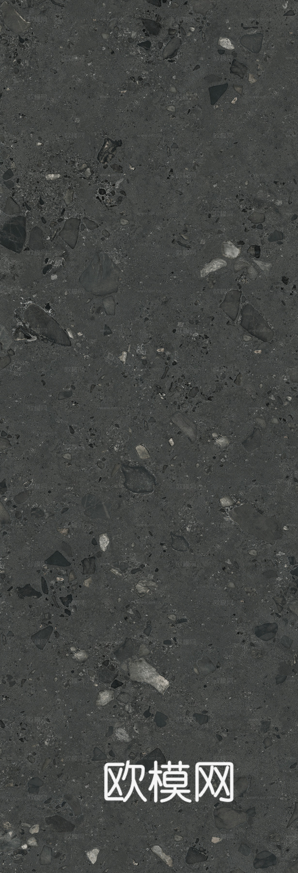 马可波罗瓷砖 威尼斯砾岩黑色 水磨石质感 大理石瓷砖岩板