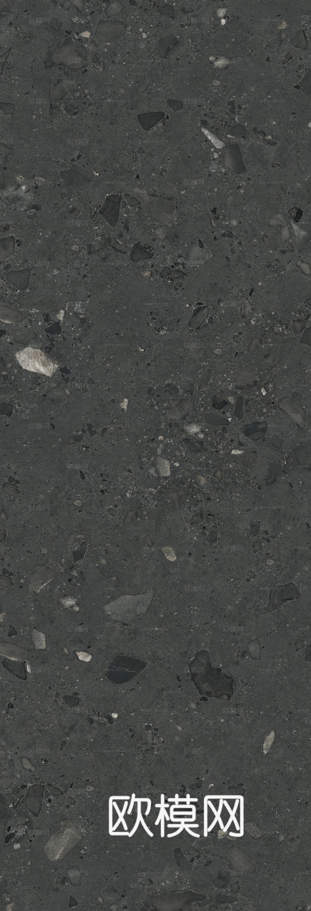 马可波罗瓷砖 威尼斯砾岩黑色 水磨石质感 大理石瓷砖岩板