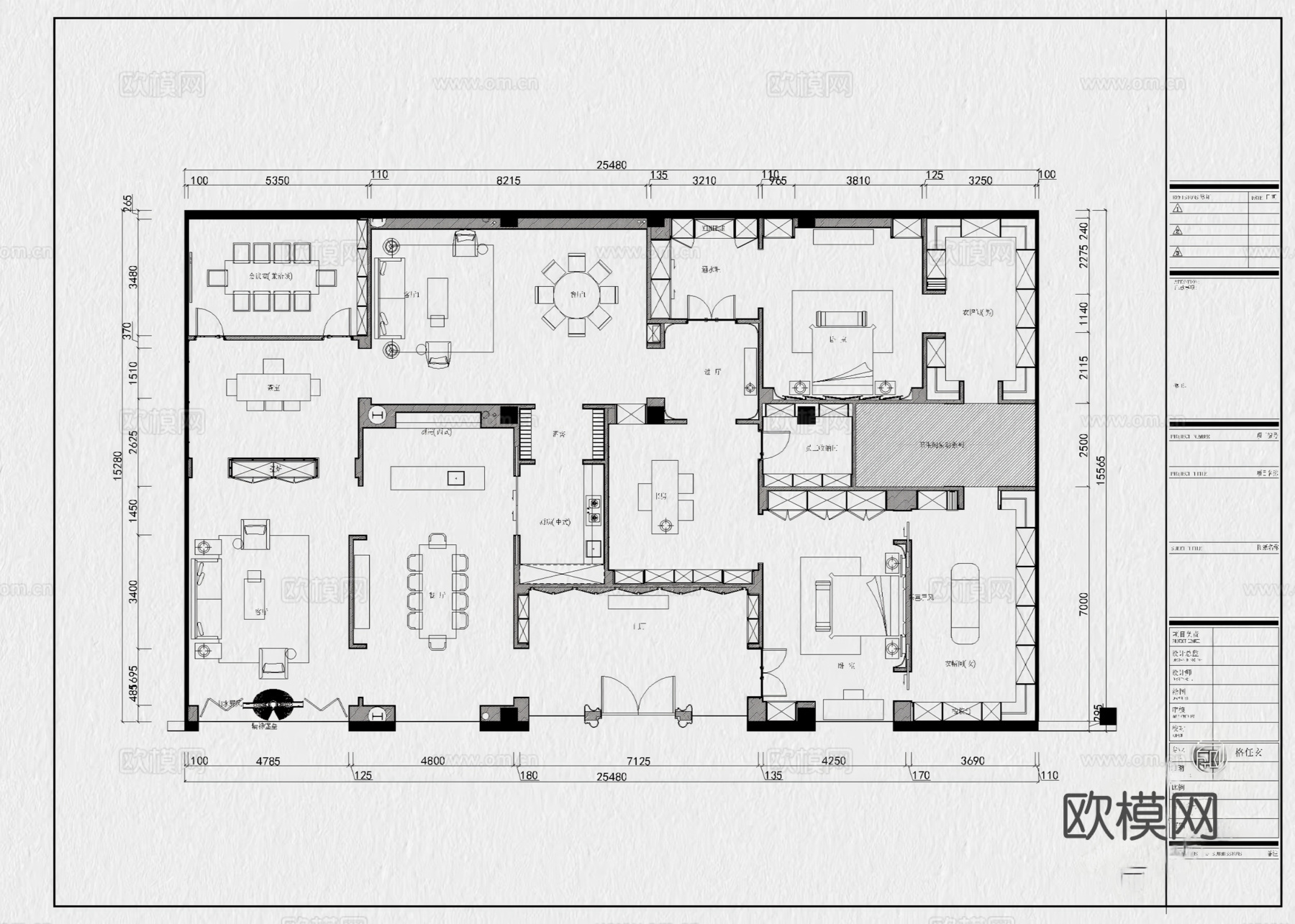 17套全屋定制展厅家具展厅CAD平面图cad施工图
