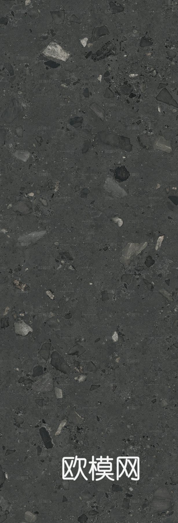 马可波罗瓷砖 威尼斯砾岩黑色 水磨石质感 大理石瓷砖岩板
