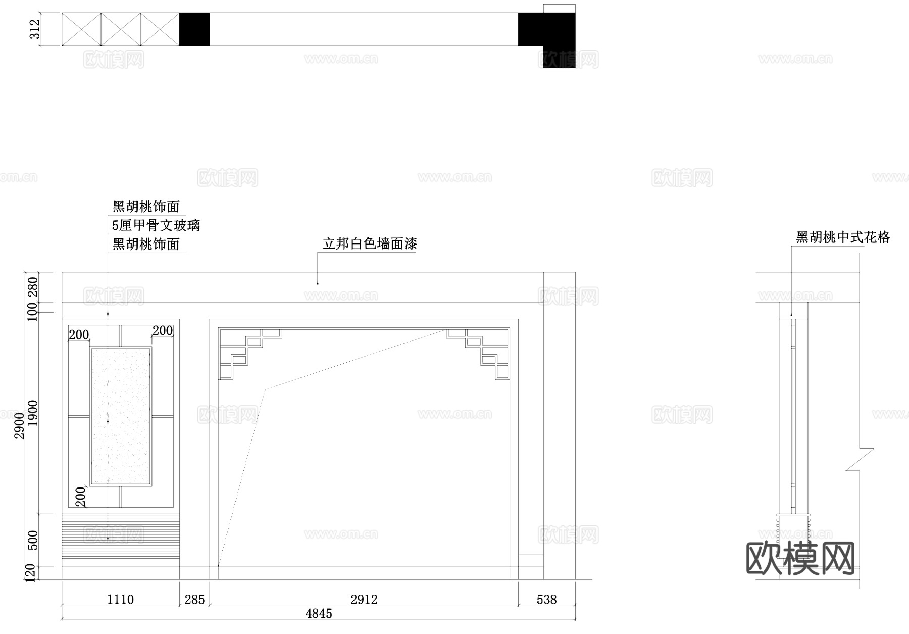 三层别墅室内家装CAD施工图cad施工图