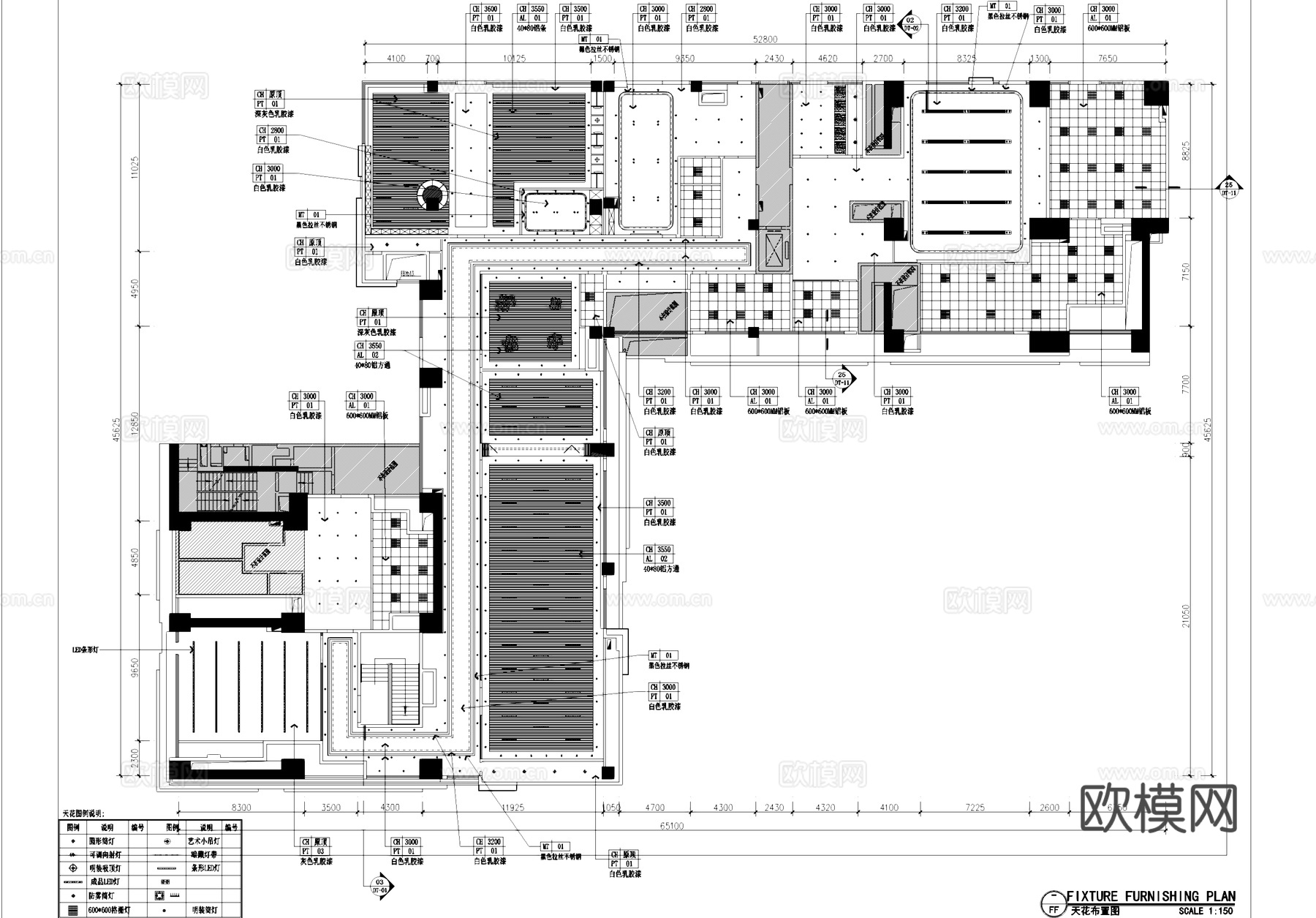 社区党群服务活动中心室内工装CAD施工图cad施工图