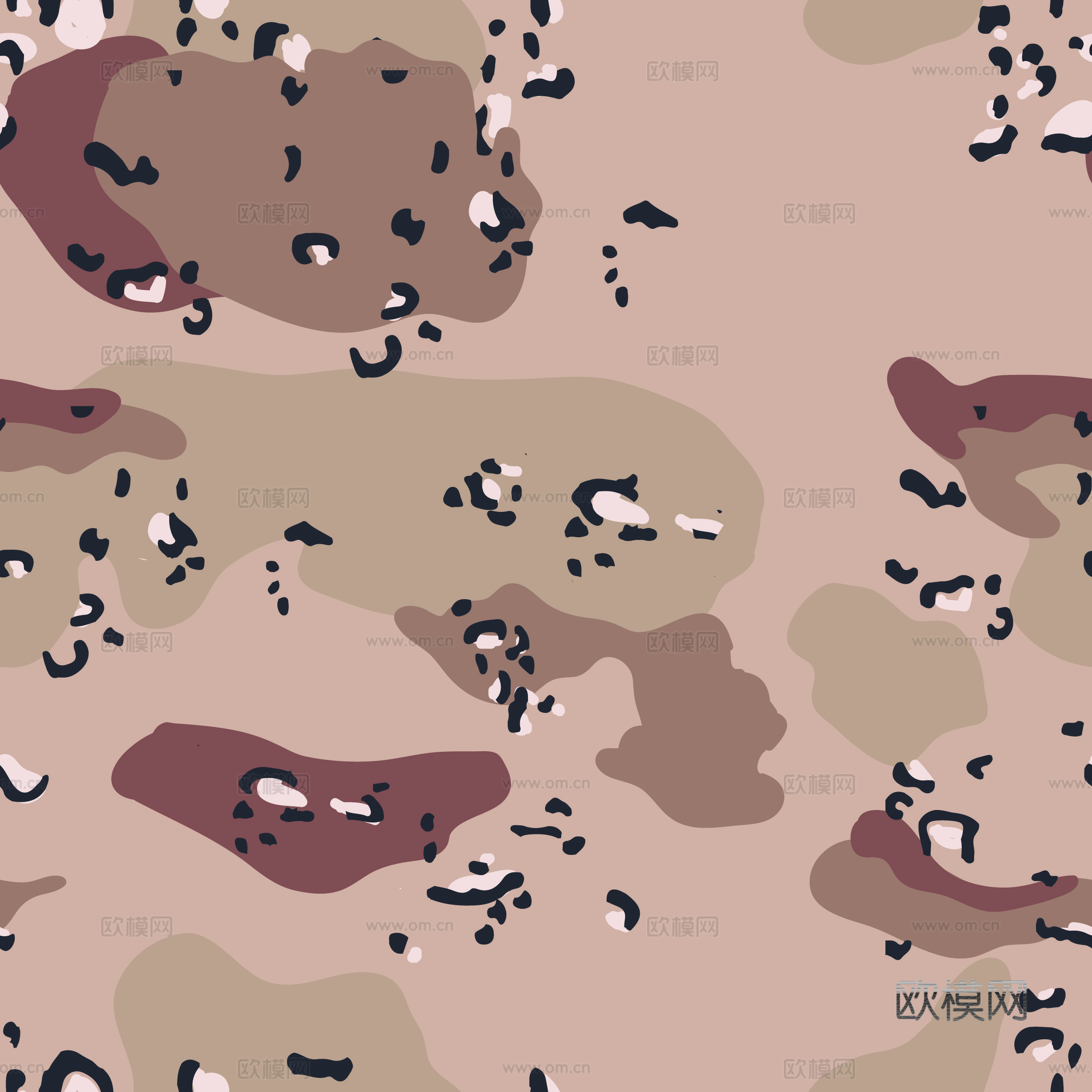 海陆空军绿迷彩服花纹图案18