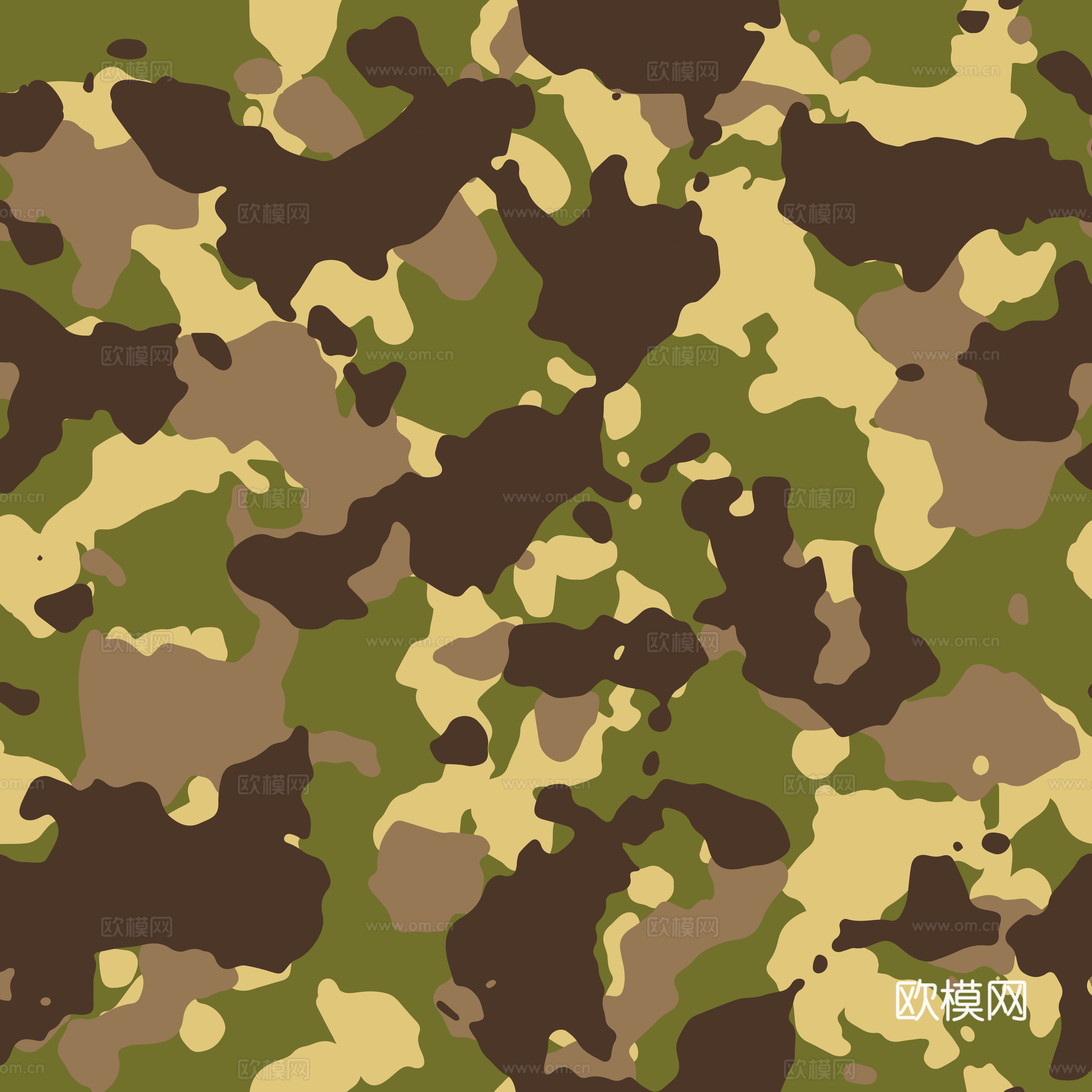 海陆空军绿迷彩服花纹图案76