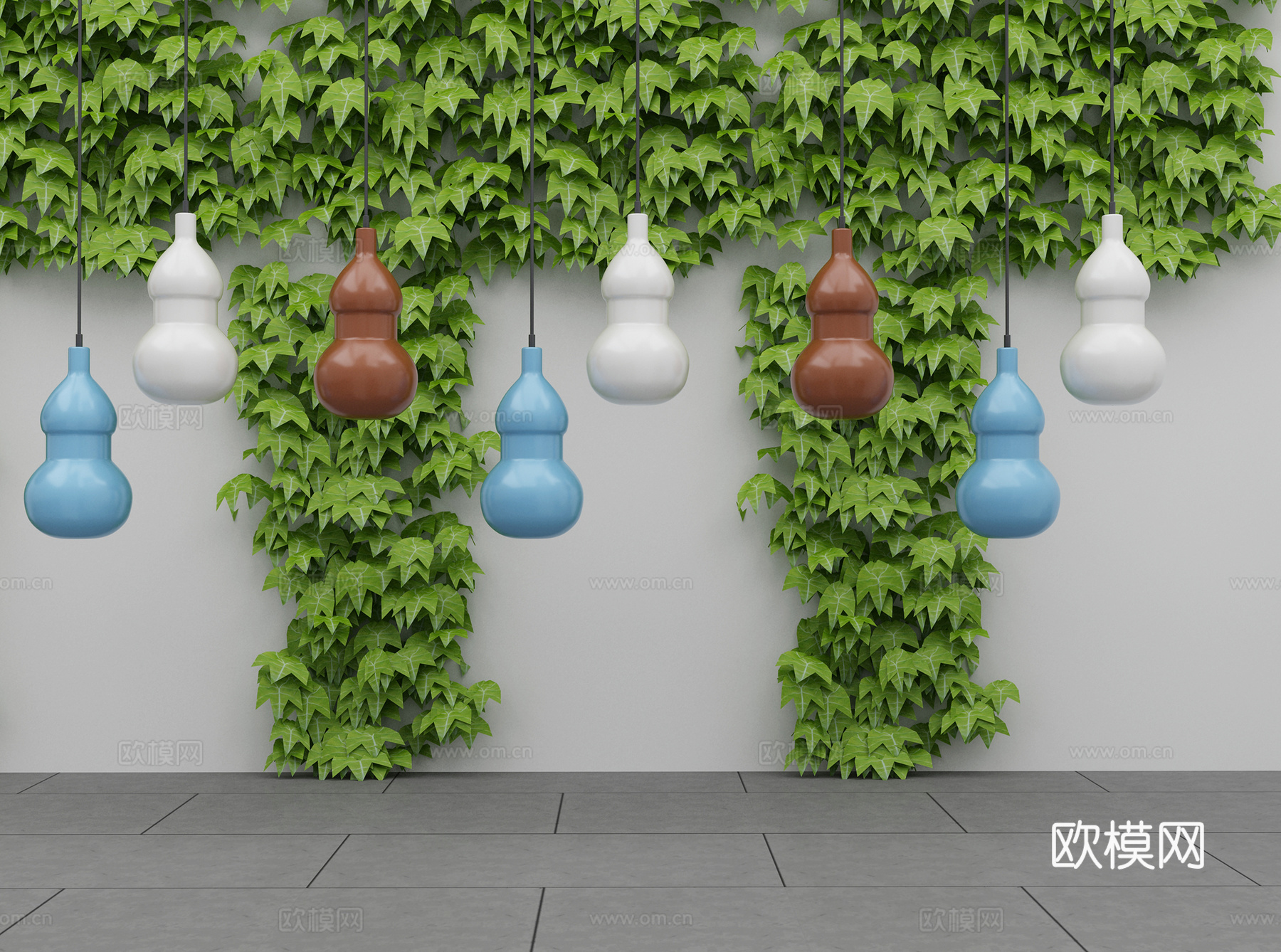 庭院景观小品3d模型下载（渲染图1）