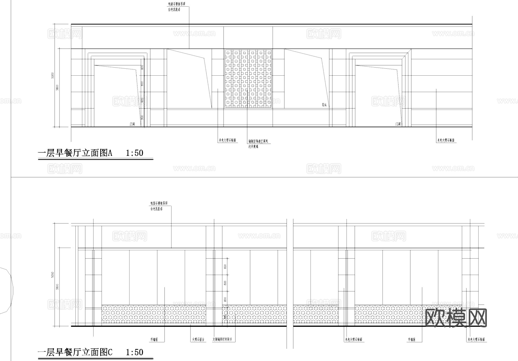 青剑湖异型宾馆酒店室内工装CAD施工图cad施工图