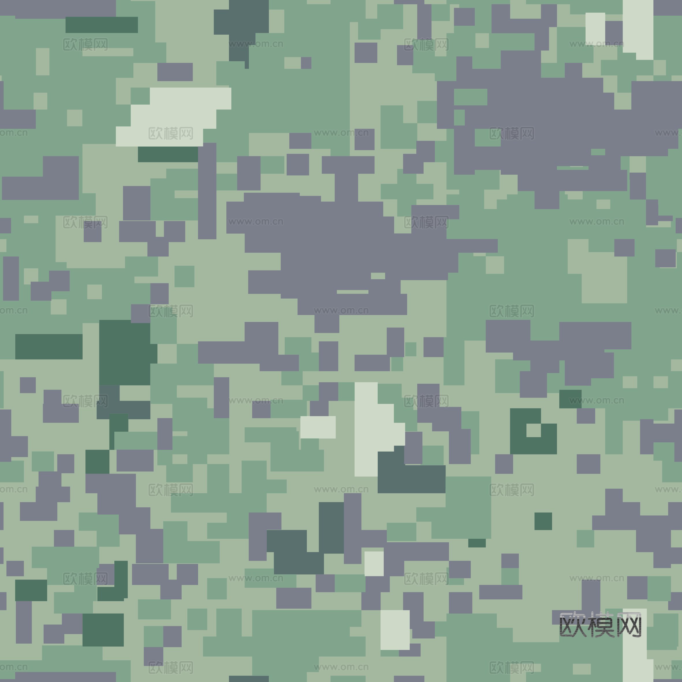 海陆空军绿迷彩服花纹图案4