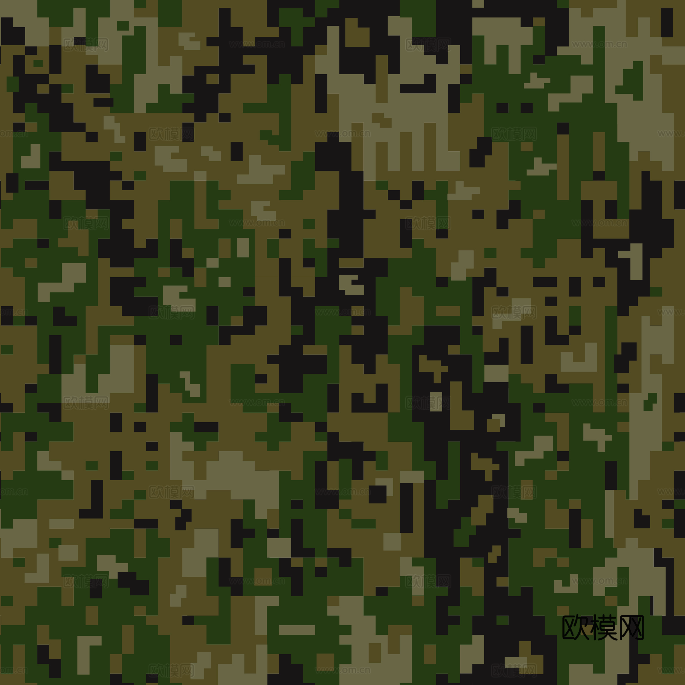 海陆空军绿迷彩服花纹图案83下载