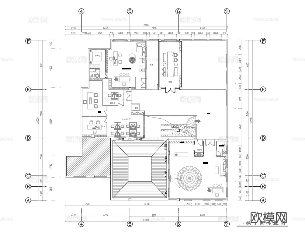 800平茶楼 茶馆  最新平面施工图合集cad施工图