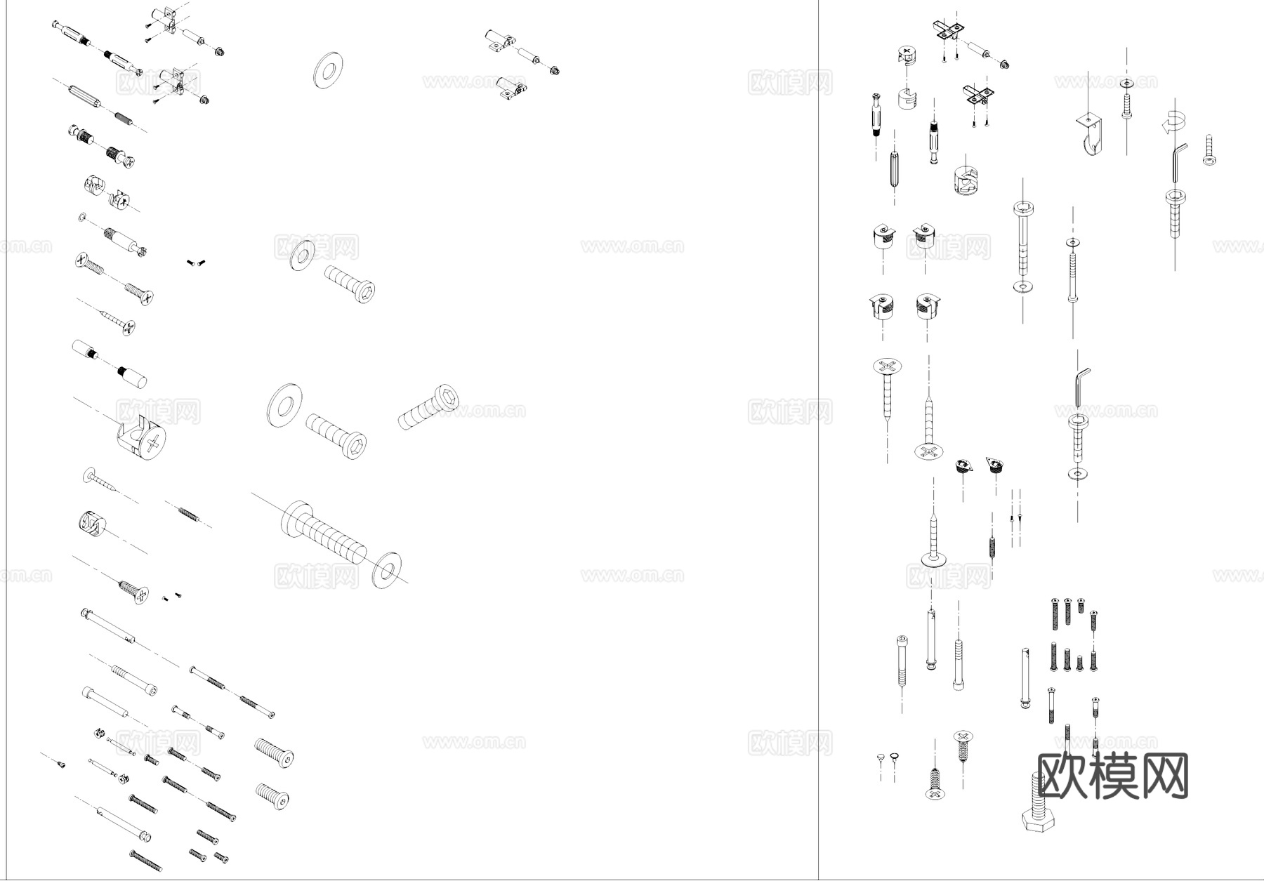 五金配件安装图块图库CAD施工图cad施工图