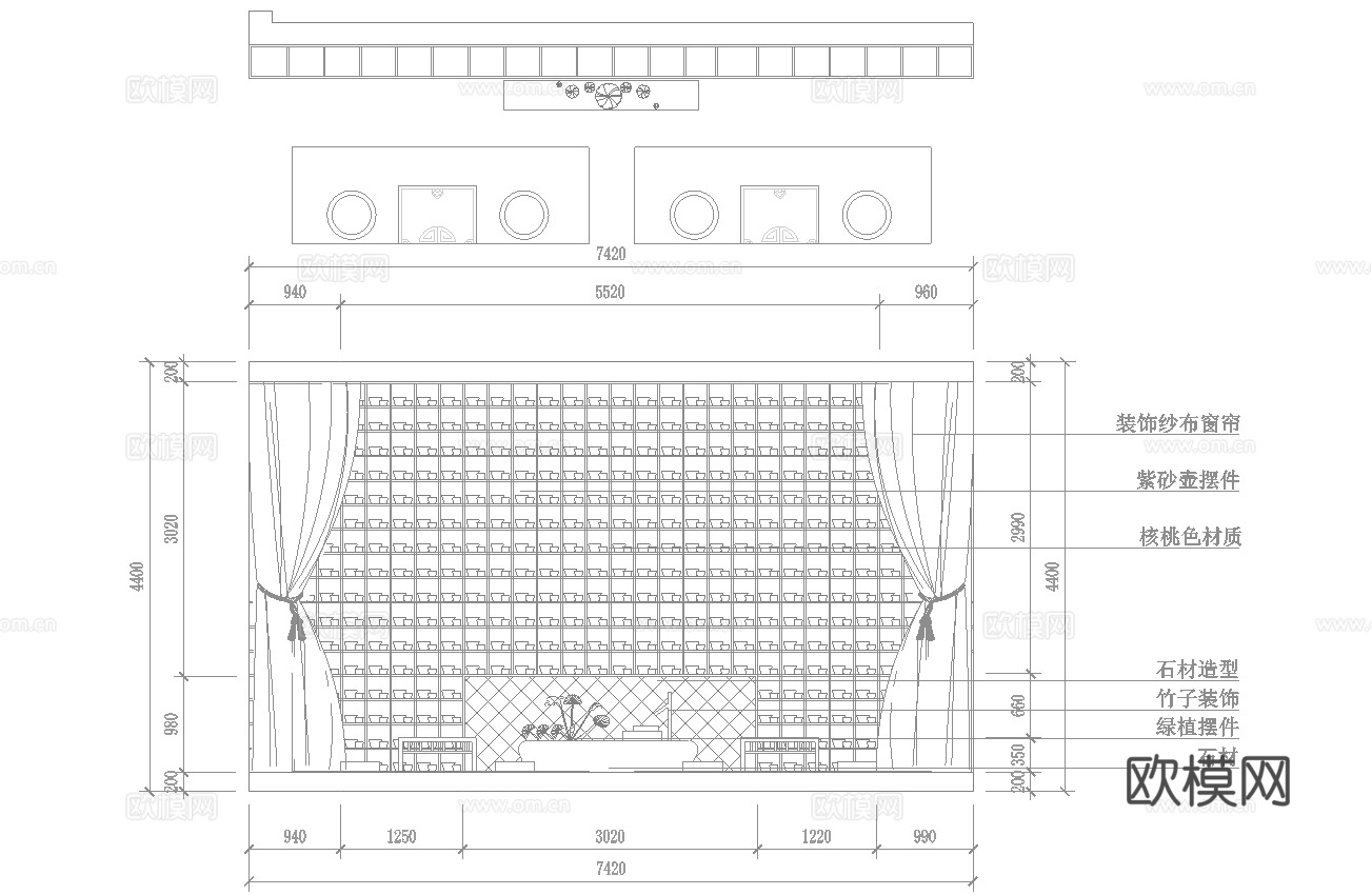 1200平茶楼 茶馆  最新全套施工图合集cad施工图