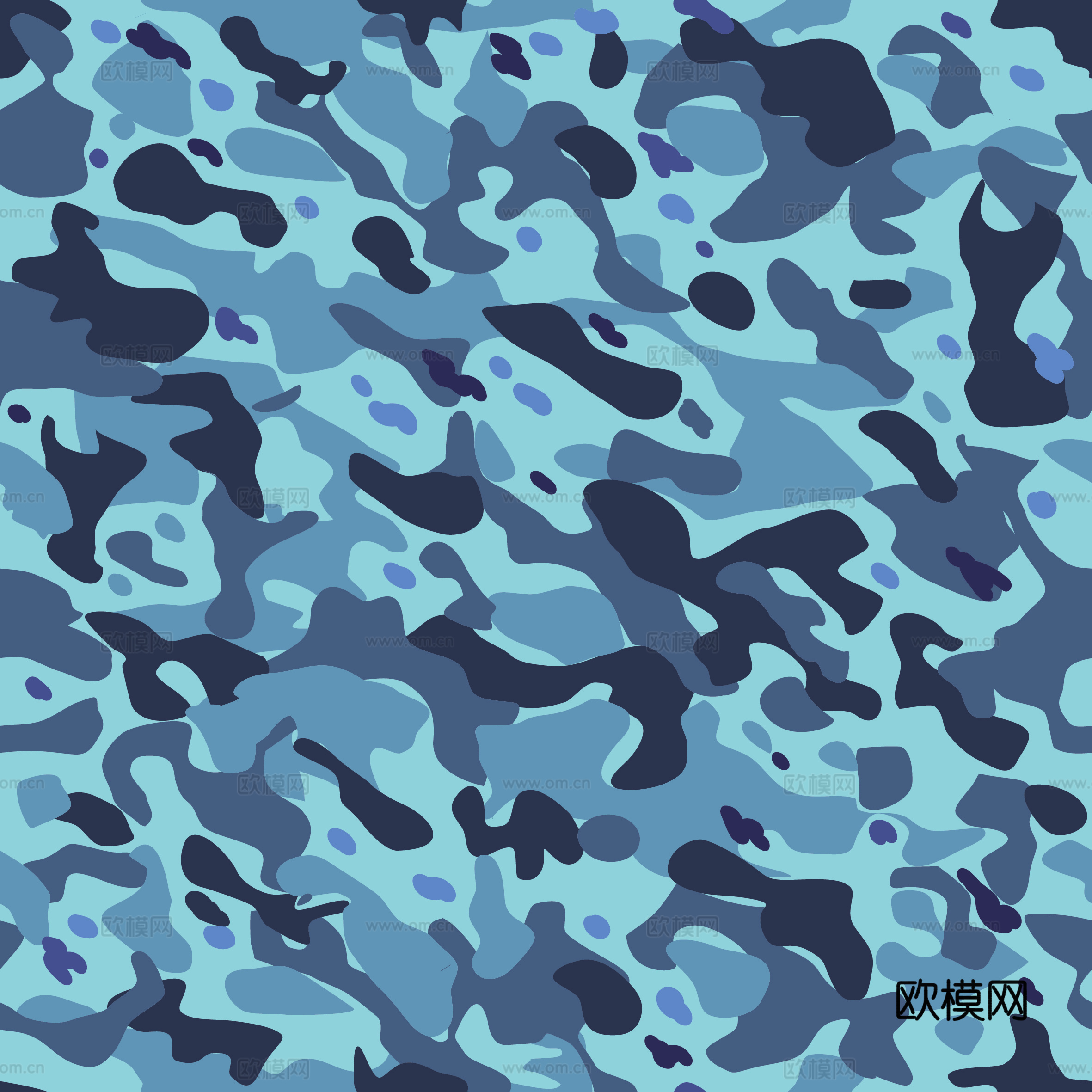 海陆空军绿迷彩服花纹图案157