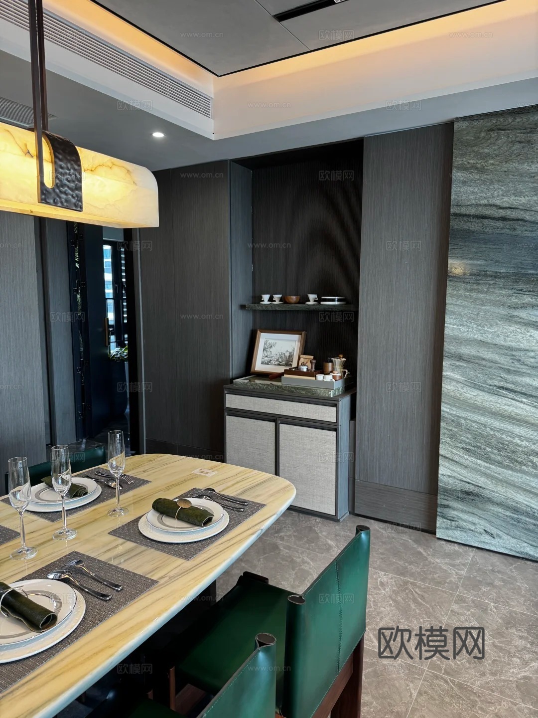 餐边柜大样图、内嵌端景柜造型、嵌入式餐边柜详图、墙布柜门工艺cad施工图