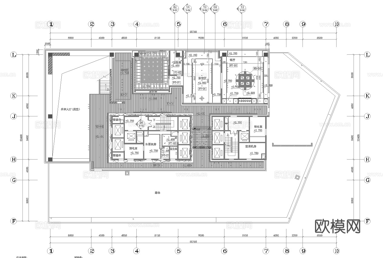 茶楼 茶馆  最新全套施工图合集cad施工图