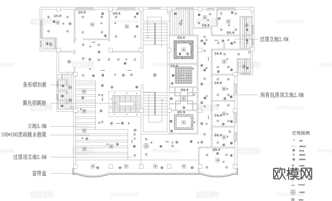 茶楼 茶馆  最新全套施工图合集cad施工图