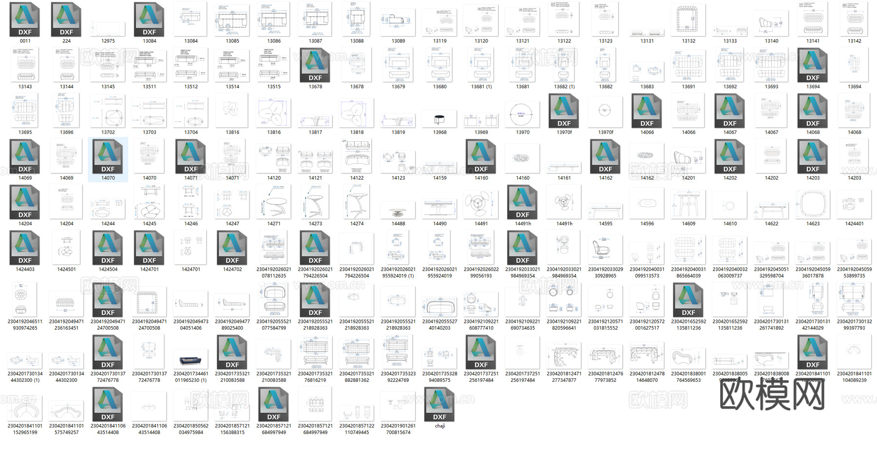 现代ROCHE BOBOIS罗奇堡平面+CAD图库cad施工图