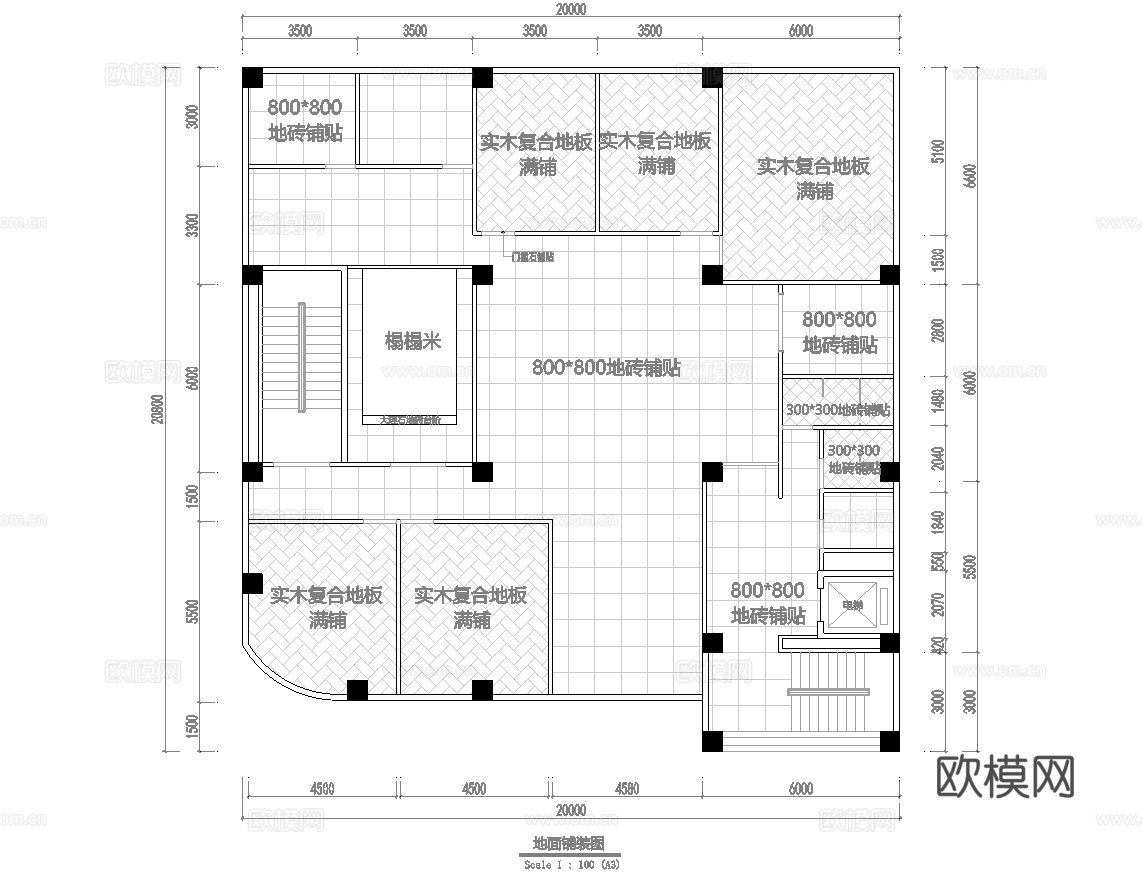 1000平茶楼 茶馆  最新全套施工图合集cad施工图