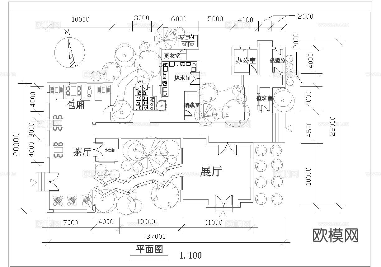 茶楼 茶馆  最新全套施工图合集cad施工图