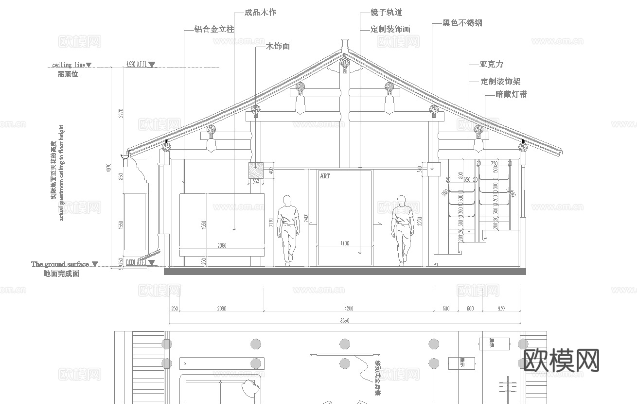 茶楼 茶馆  最新全套施工图合集cad施工图