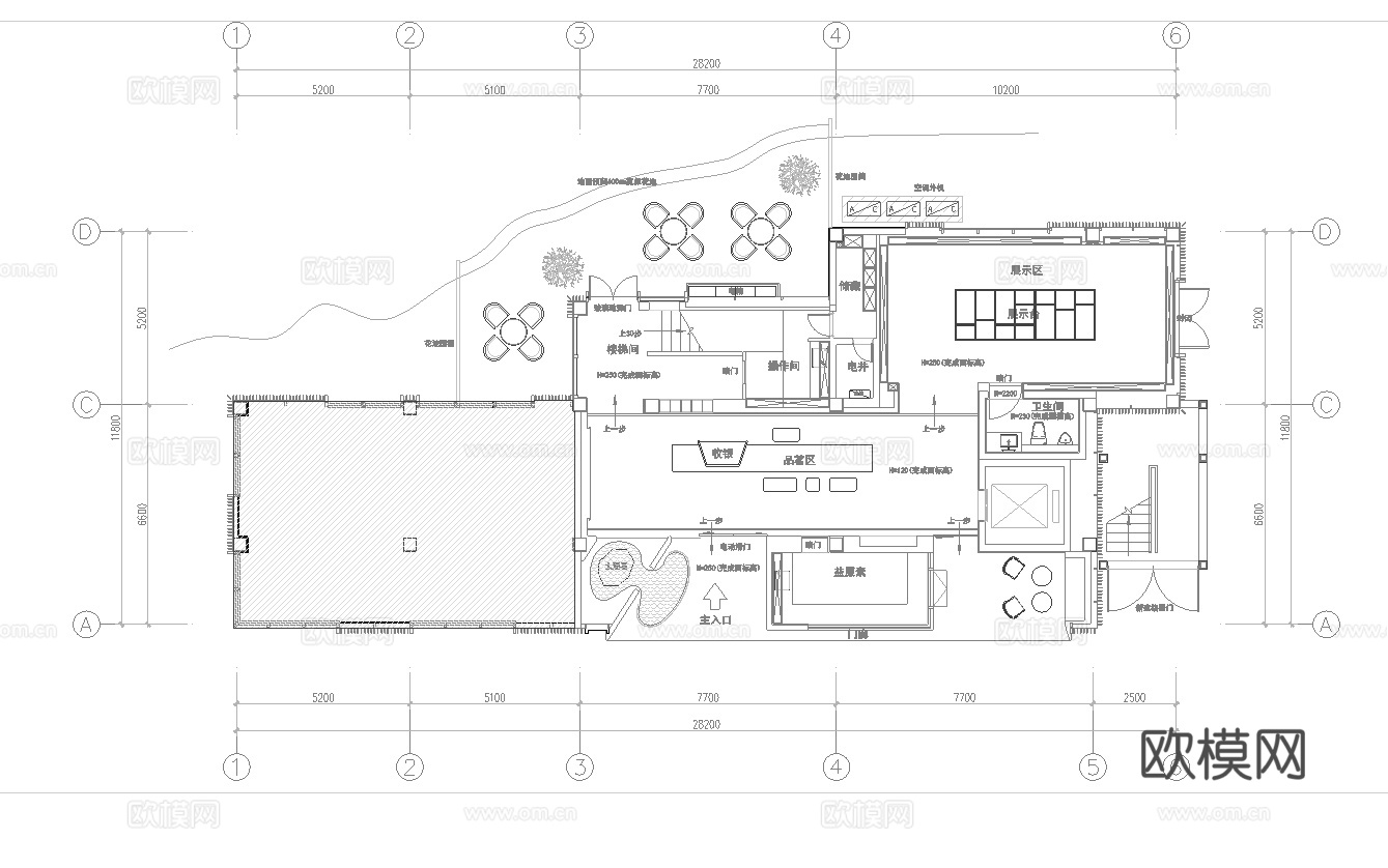 茶楼 茶馆  最新全套施工图合集cad施工图