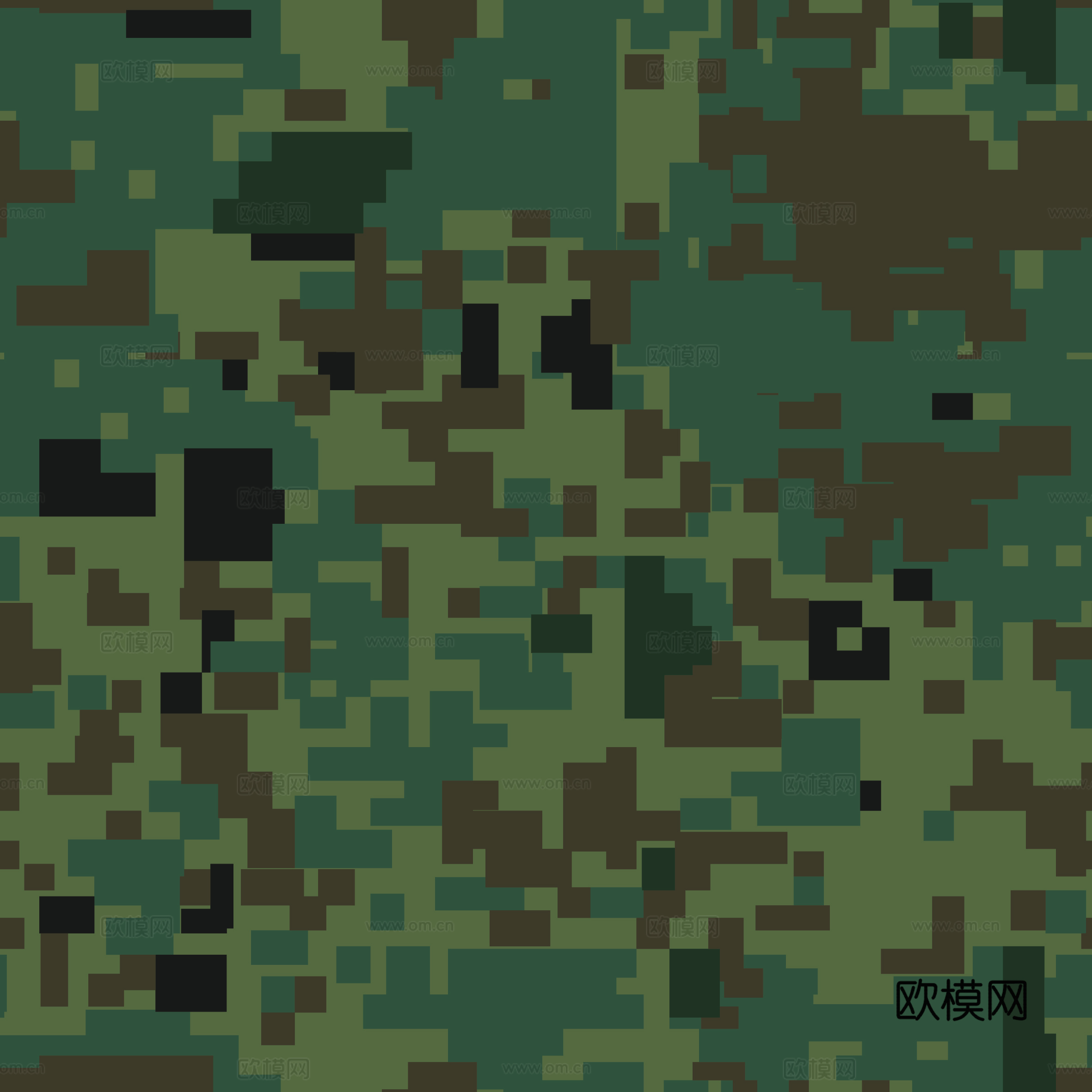海陆空军绿迷彩服花纹图案12