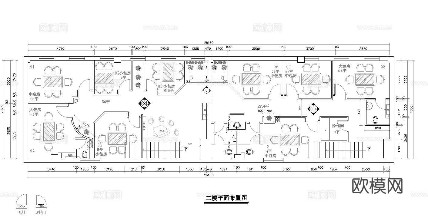 茶楼 茶馆  最新全套施工图合集cad施工图