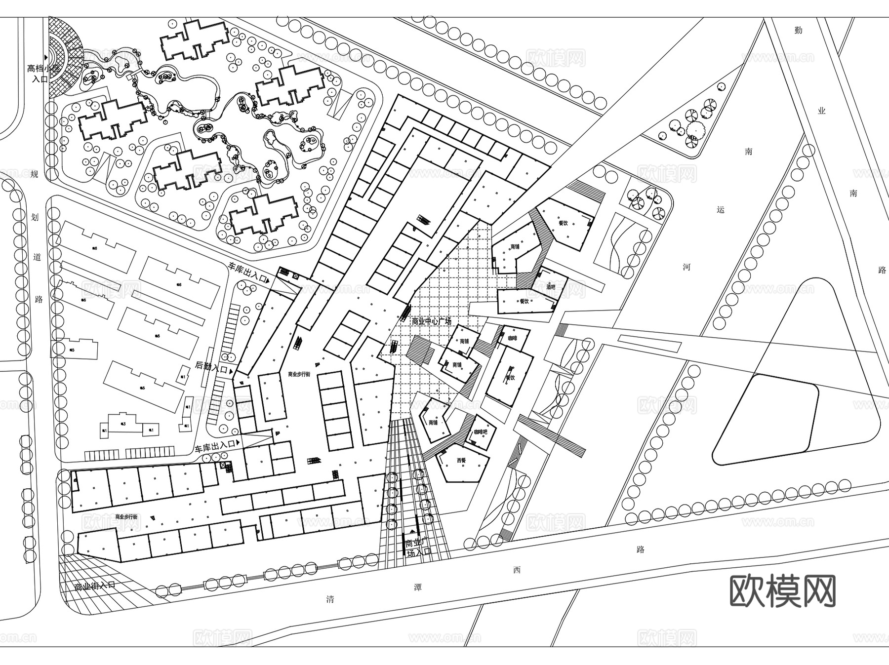 常州商业综合体建筑平面CAD施工图+文本+SUcad施工图