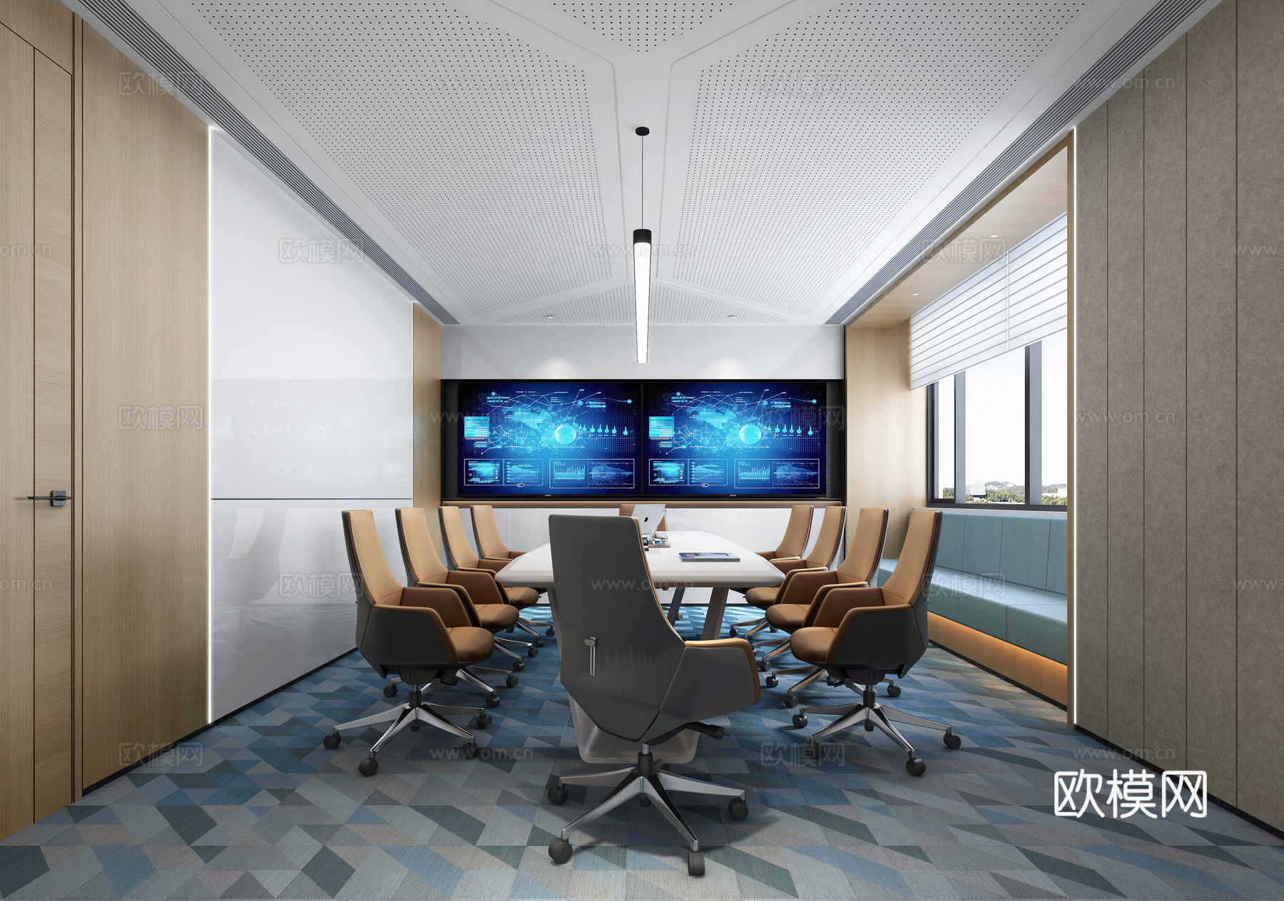 小会议室3d模型下载