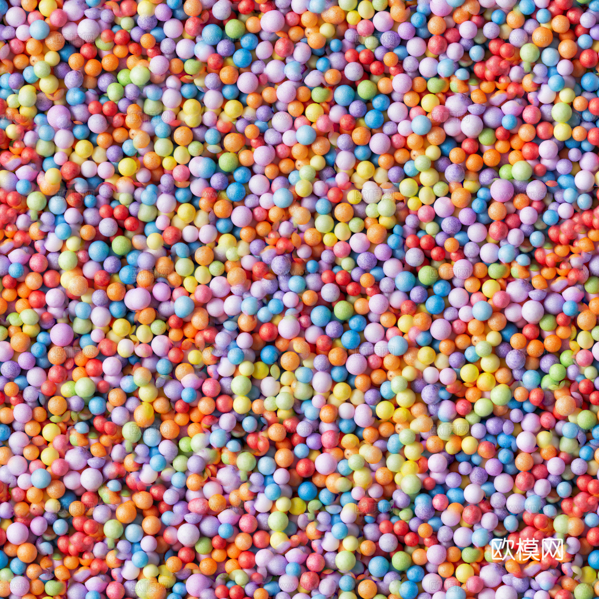 彩色塑料球贴图4