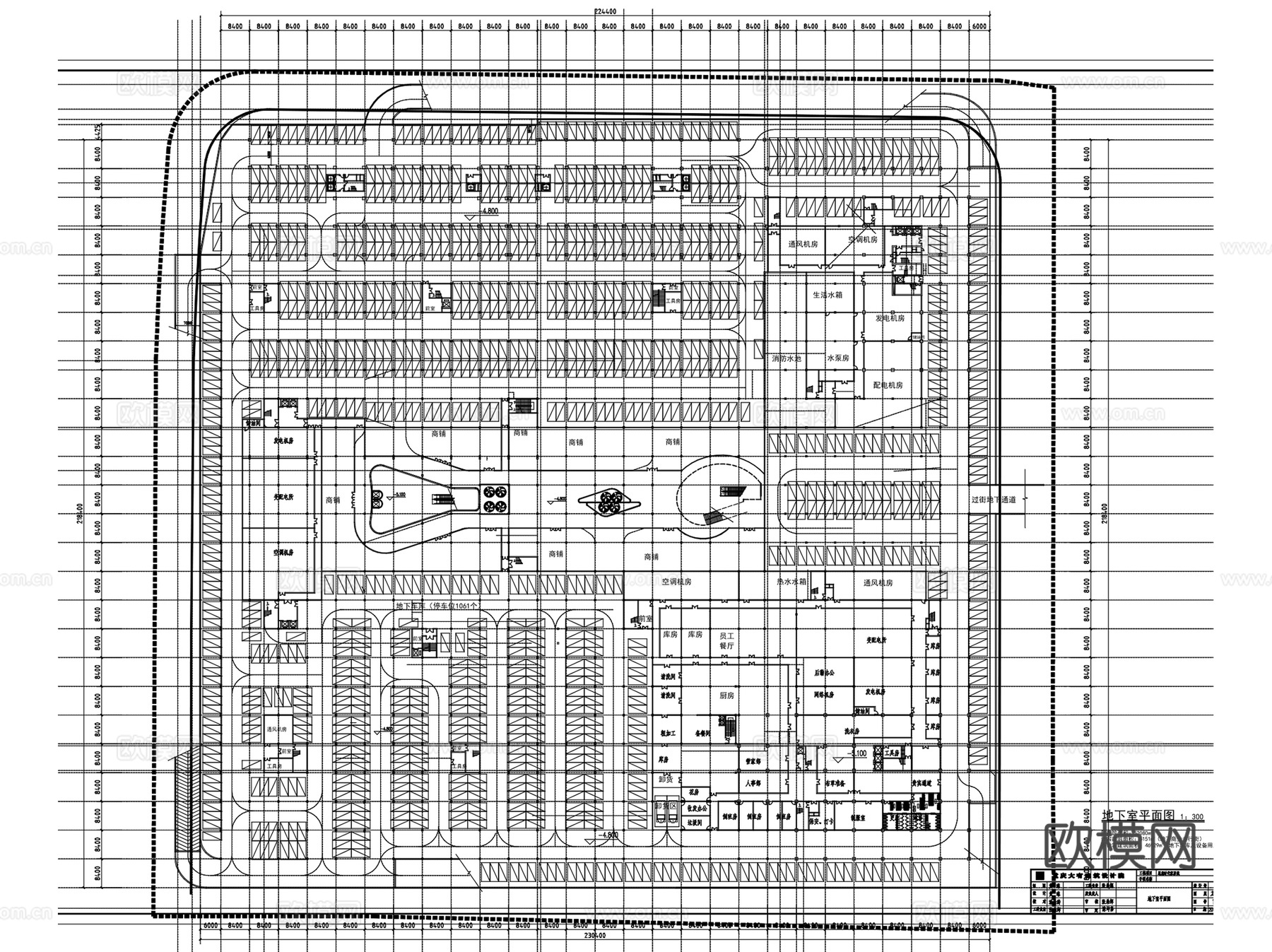 恩施时代家具城商住办综合体建筑CAD施工图整套+文本cad施工图