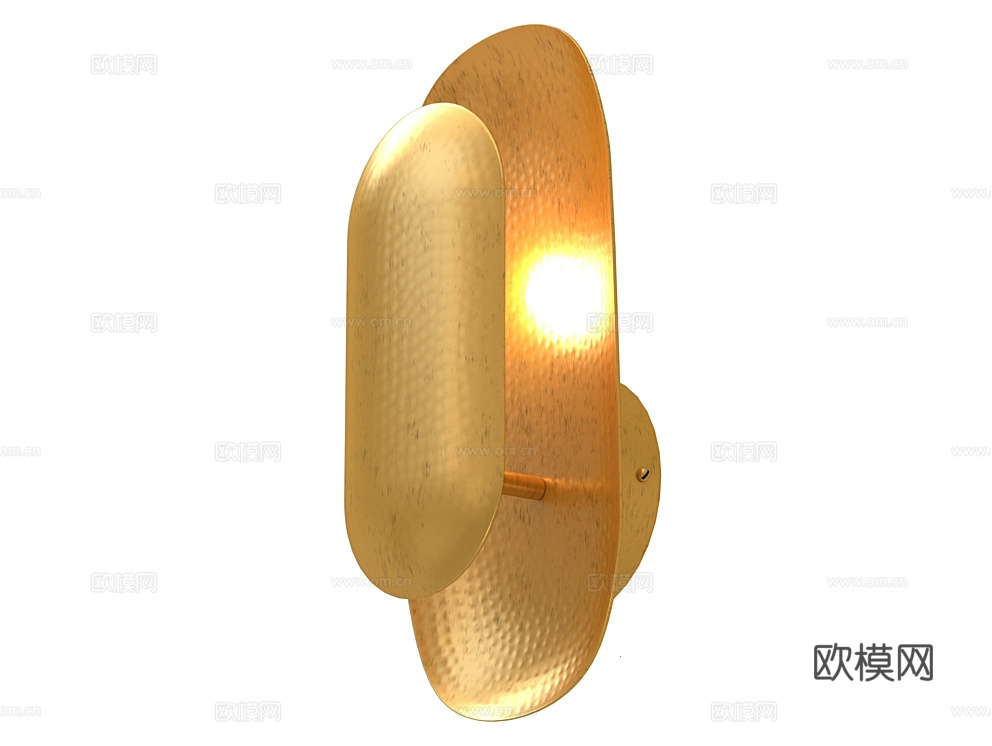 LoftDesigne 轻奢壁灯3d模型下载（渲染图1）