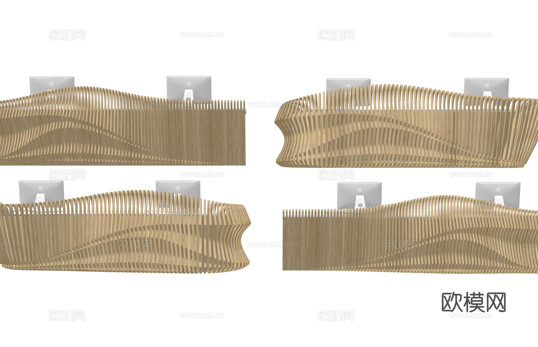 大厅 接待 展厅 办公空间 前台接待 公司前台 办公su模型