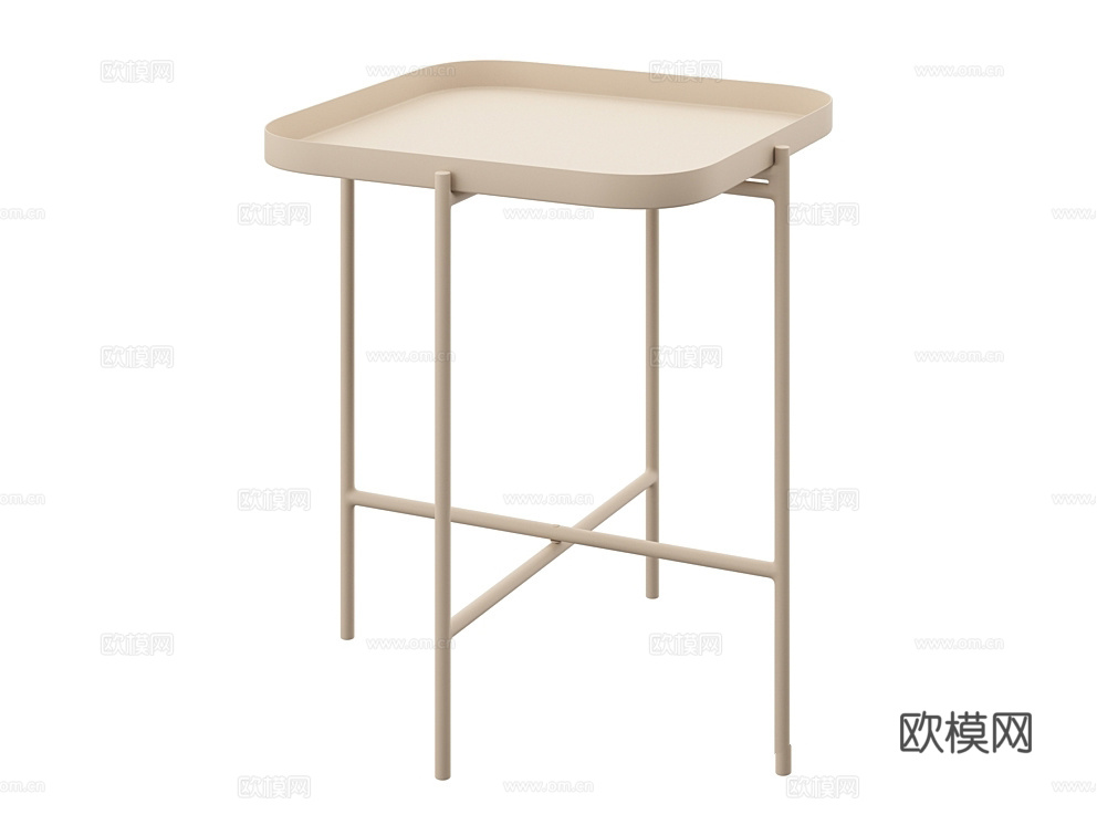 LoftDesigne 角几 边几3d模型下载（渲染图1）