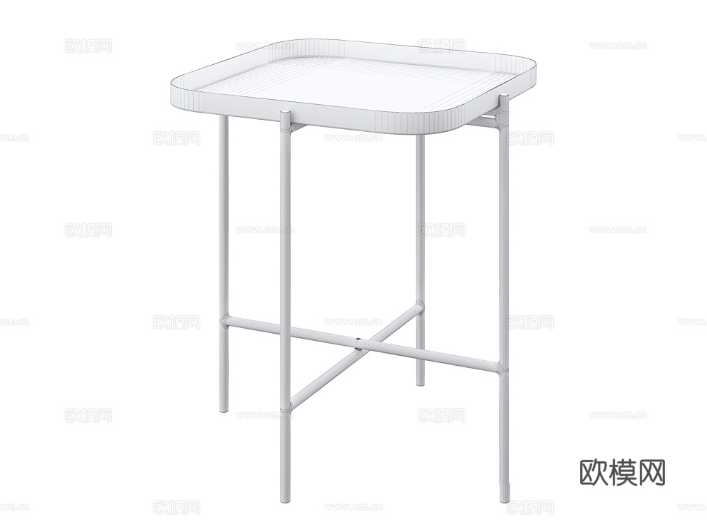 LoftDesigne 角几 边几3d模型下载（渲染图2）